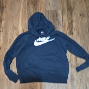 Nike Women's Black Hoodie Sweater